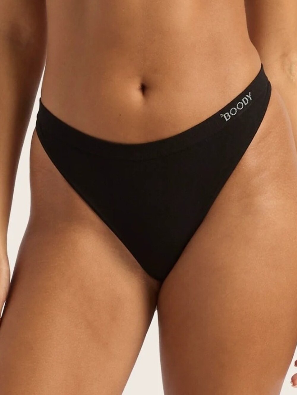 Boody Bamboo Eco Wear G String Underwear Size M Black New 2 Pairs